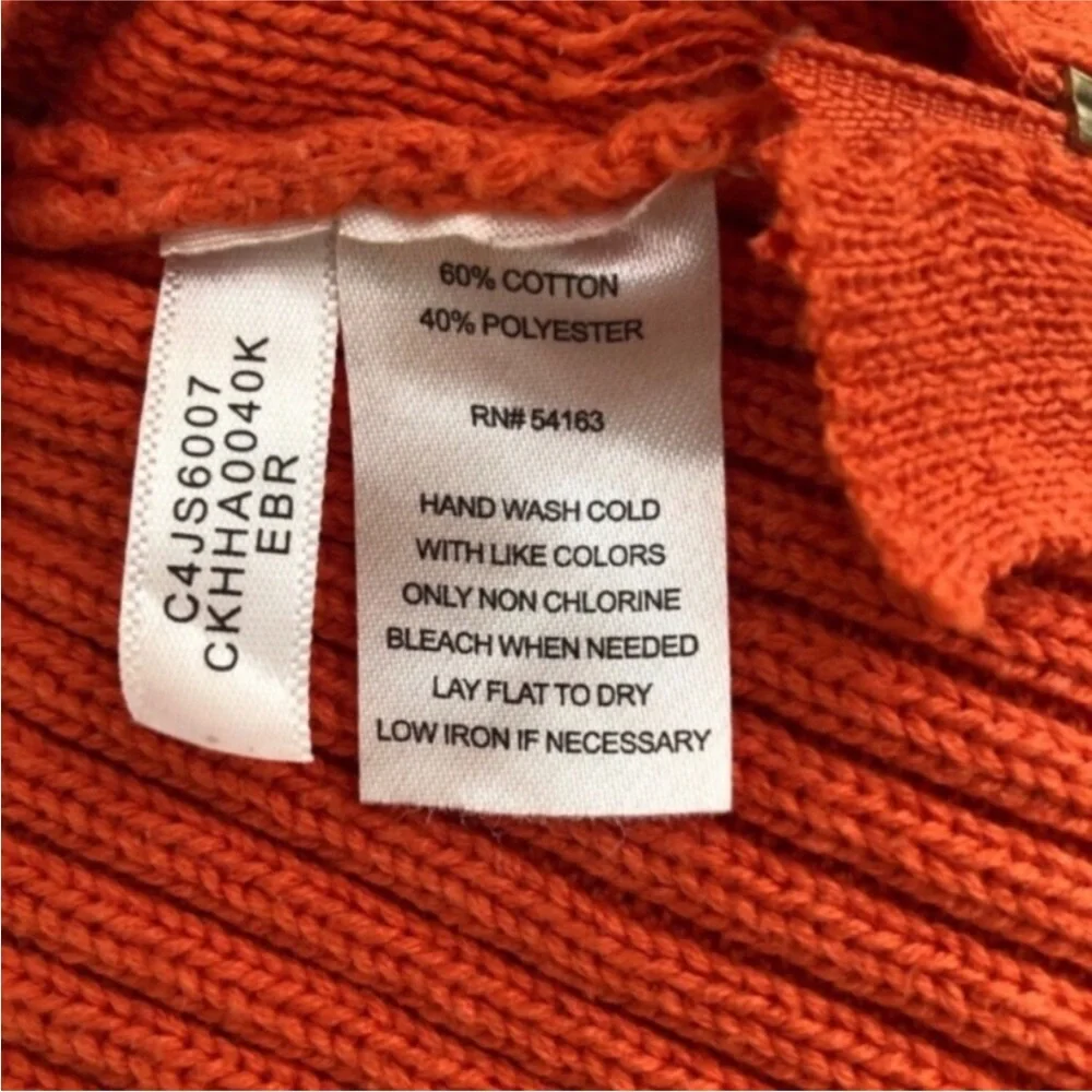 Calvin Klein Zippered Sweater - Picture 2 of 4